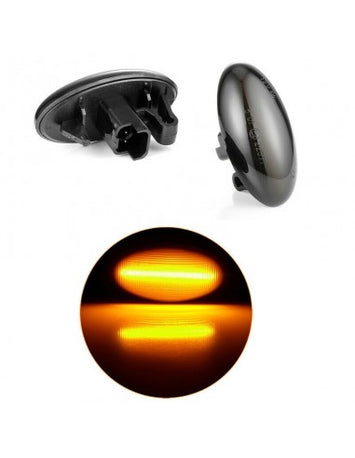 Set 2 Lampi Semnalizare Dinamica Secventiala Aripa PEUGEOT 206, 307, 407, Partener, Expert