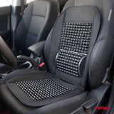 Husa scaun auto cu bile de masaj si suport lombar, dimensiuni 97 x 44 cm, culoare Neagra