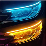 Set 2 Benzi LED Faruri DRL+Semnalizare Secventiala Daylight 45 cm Flex