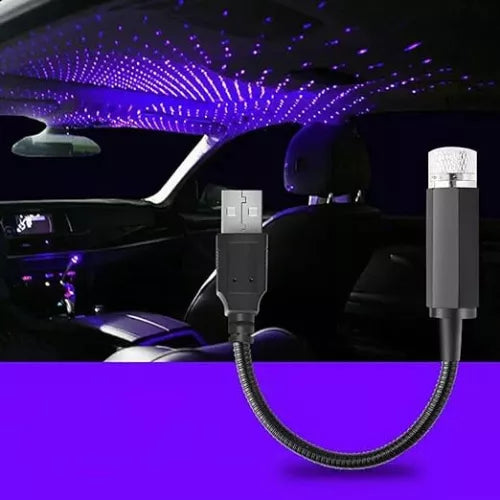 Stelute Plafon Auto BLUE-PURPLE SAU RED Star Light Lumini Ambientale USB