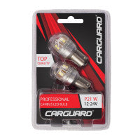Set 2 becuri semnalizare LED 12/24V P21W BA15S Canbus, CAN139 Carguard