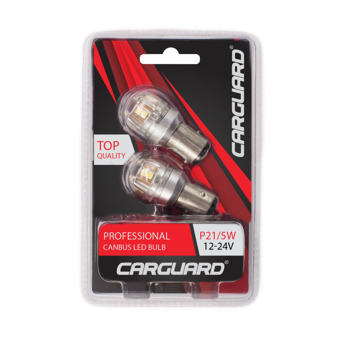 Set 2 becuri stop frana LED,12/24V, P21/5W, BAY15d, CanBus, CAN140 Carguard