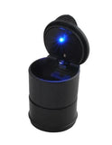 Scrumiera auto cu LED, alimentare 12V - Negru